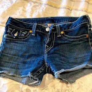 True Religion cut off shorts